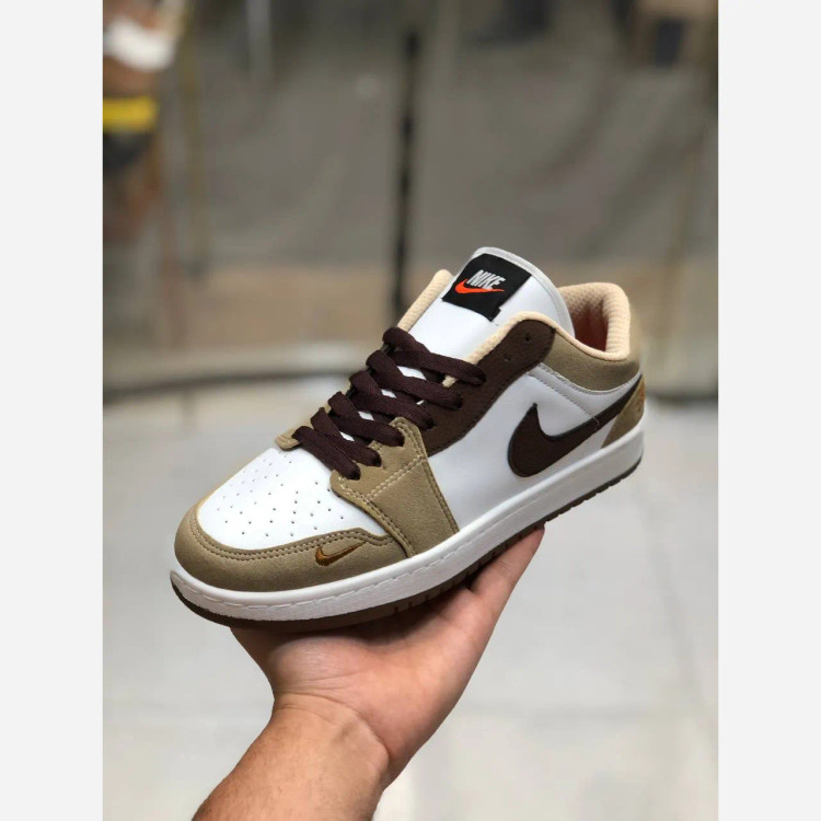 کفش اسپرت مردانه مدل جردن تراویس چرم صنعتی دور دوخت