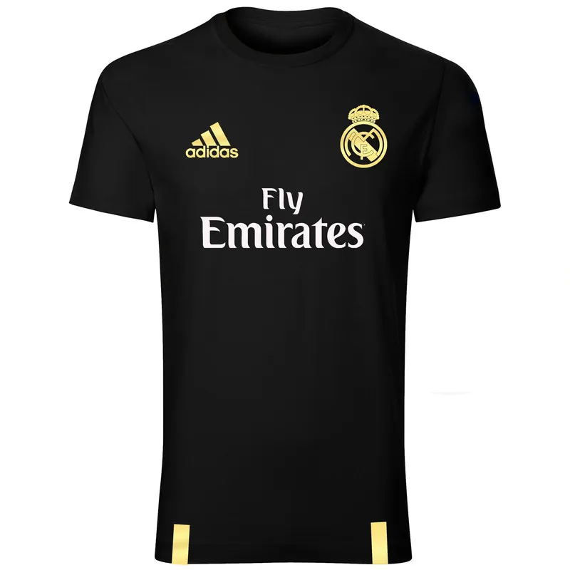 تیشرت ورزشی مردانه طرح رئال مادرید یقه گرد آستین کوتاه نخ