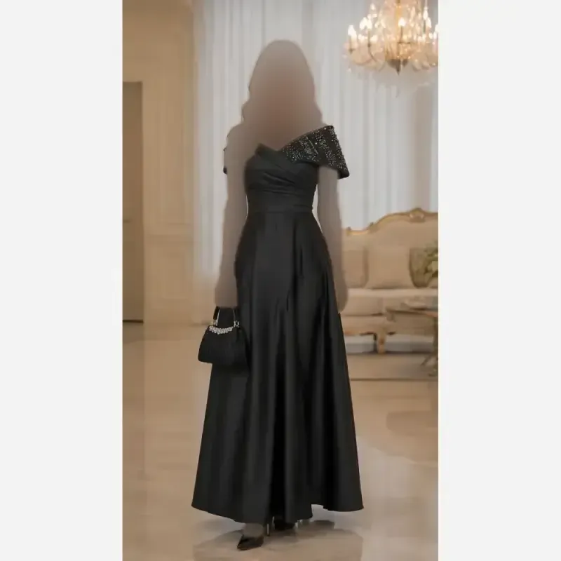 ماکسی مجلسی زنانه ساتن بارانیا
