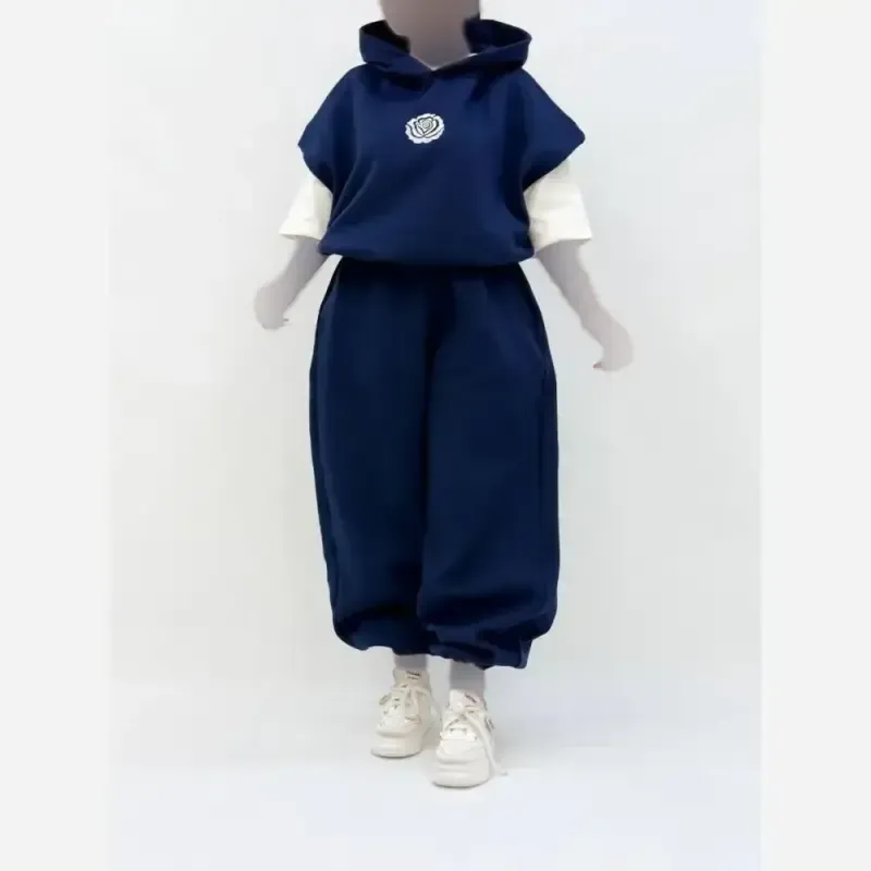 ست 3 تیکه وست شلوار و تیشرت مدل راینا جنس دورس حوله ای توکرکی فریسایز