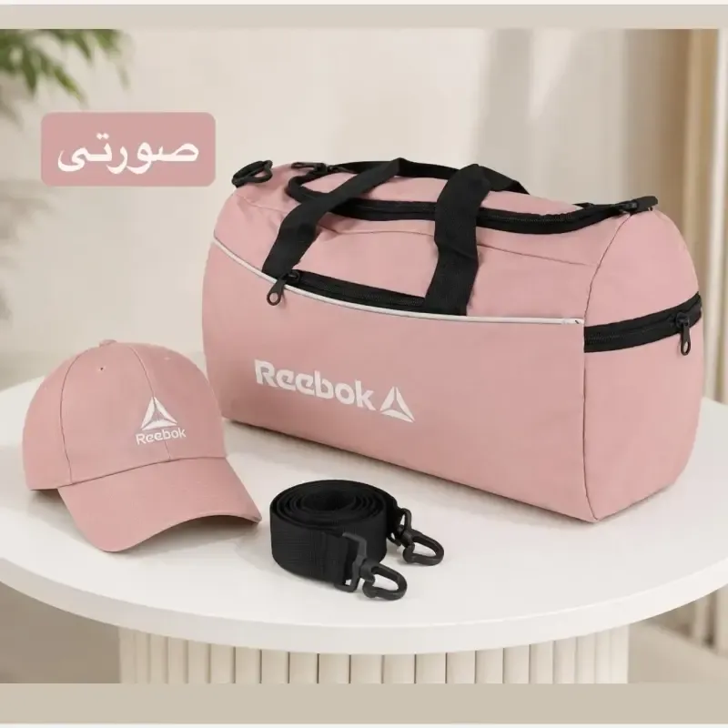 ساک ورزشی پارچه ای ابعاد 45 در 25 در 15 سانتیمتر با بند بلند و زیپ